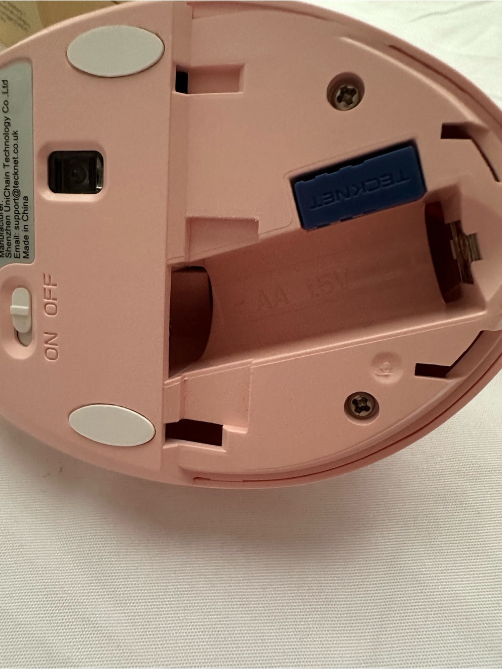 TECKNET Ergonomic Wireless Mouse 2.4G Silent Optical Pink TK-MS017 NIB - Picture 4 of 10